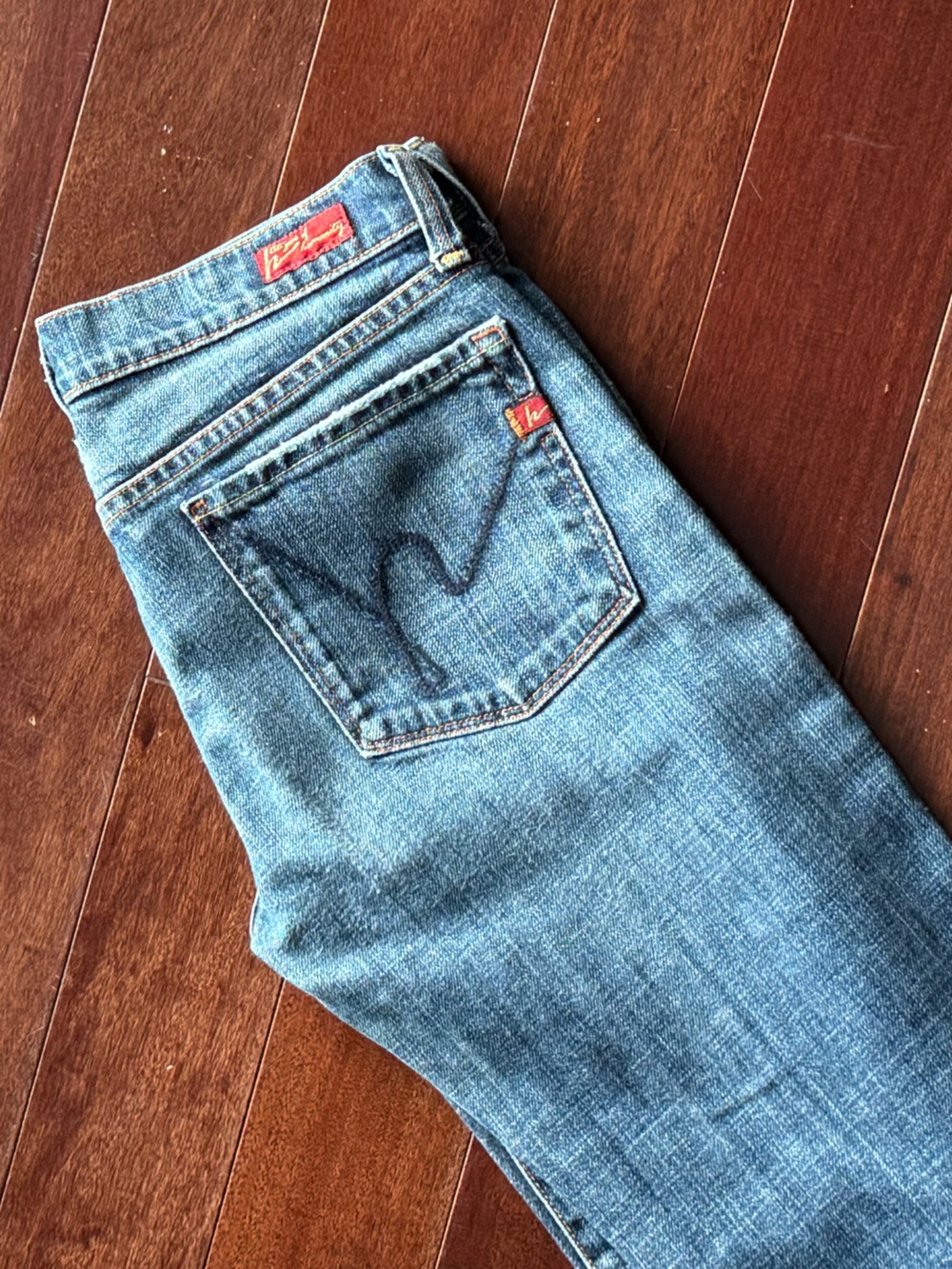 Citizens of Humanity Kelly Stretch Y2K low waist bootcut jeans size 27 GUC - Picture 9 of 9